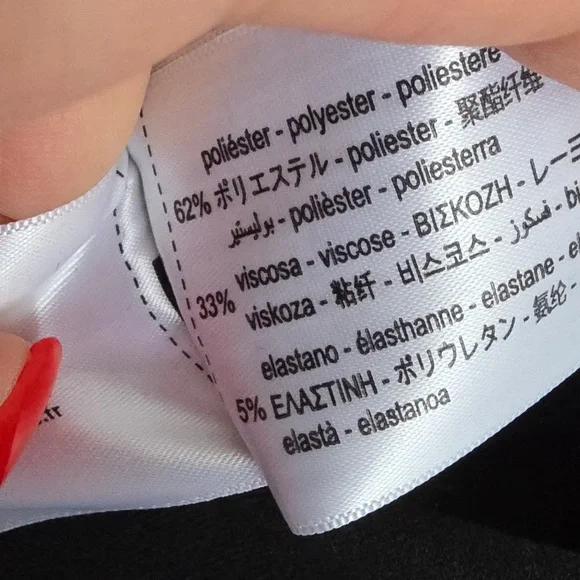 NEW ZARA | Viscose Blend Capris Pants Black Sz XL - Picture 9 of 9